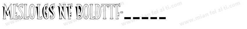 MesloLGS NF Boldttf字体转换